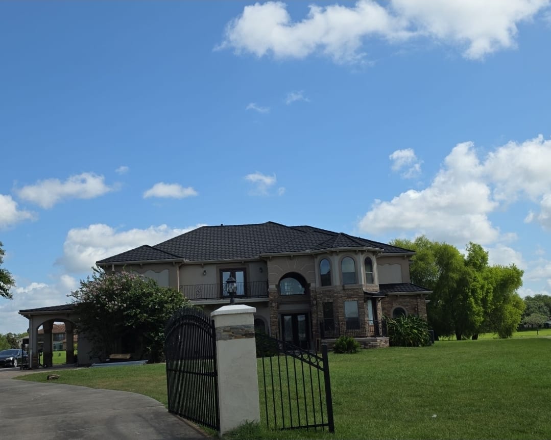 Completed Brick Home with New Roof